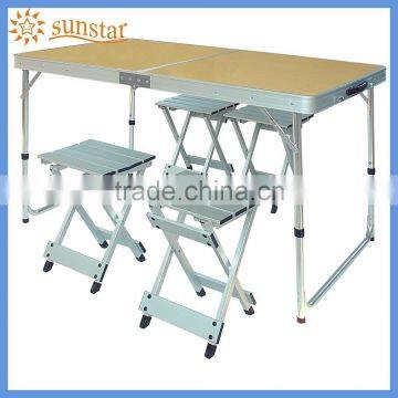 Outdoor Foldable Camping Table and Chairs L84305~6