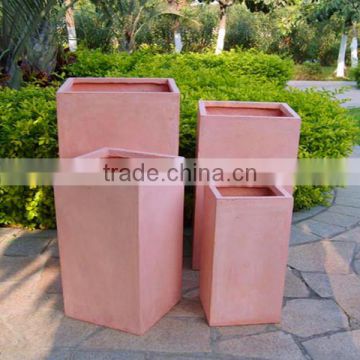 2014 Unique Bansai Pots Planting Planter Pots Cement Planter QL-13110 4pcs/set For Sale