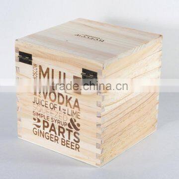 Trade assurance customized wooden packing box big wooden case storage for essential oil chocolate wholesale