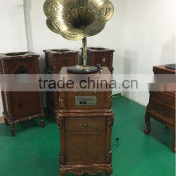 High Quality Classic Woonden Design Radio Record Player, USB SD Bluetooth Vinyl Record Player, Gramophone, Phonograph For Sale photo-5