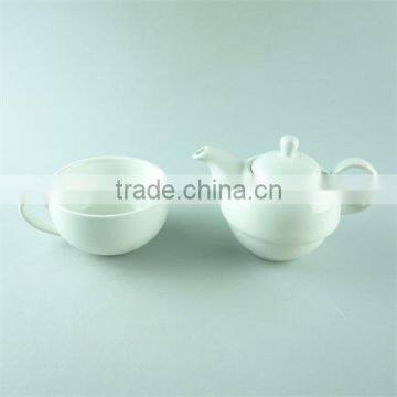 Stock Cheap White Ceramic Tea Cup Pot in One Hot Sale photo-2