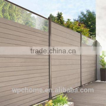 High Quality Easy Assembled Wood Plastic Composite WPC Fence Privacy Fence Screen photo-2