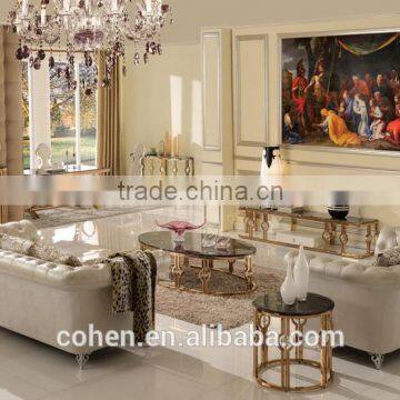 Latest Design Bed Room Furniture 2015 New Style Leather Beds YC030 photo-2