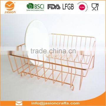 WI2907 Metal Wire Coated Dish Rack Kitchen Sink Drainer photo-6