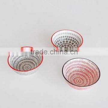 Double -faced Underglazed Color Bowl for Promotional