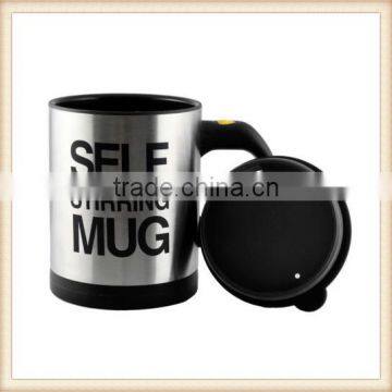 Stainless Lazy Self Stirring Mug Auto Mixing Tea Coffee Cup Office Home Gifts photo-3