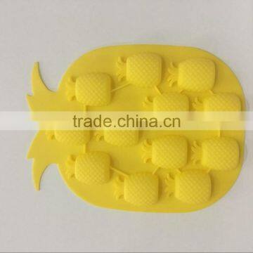 Pineapple Shape Silicone Plastic Ice Cube Tray Maker Mould photo-3