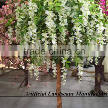 SAS201601 White Wisteria Tree,Wedding Silk Wisteria Tree photo-4