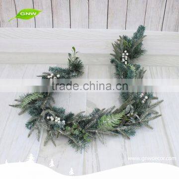 GNW CHGR-1607021 New design cheap silver christmas garland with white ball
