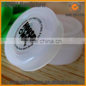 high quality portable clear silicone container silicon medicine jar mini cream jar newest cosmetic jar