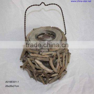 wooden lantern-round