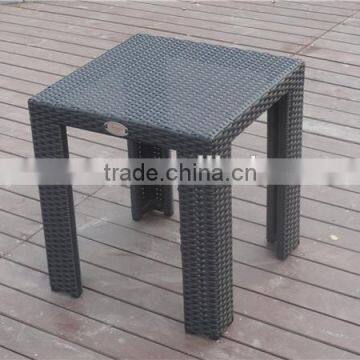 Soho Haiti Aluminum Square Rattan Table With Tempered Glass photo-3