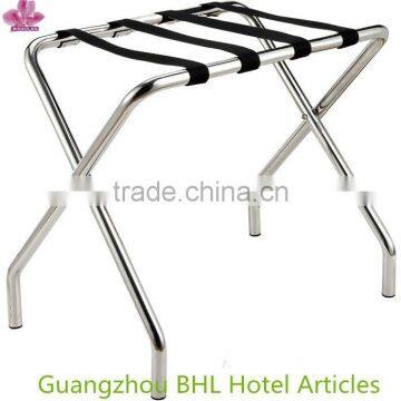 stainless steel folding luggage rack for hotel room