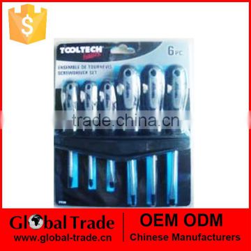 T0343 6Pc Slotted & Phillips Screwdriver Set