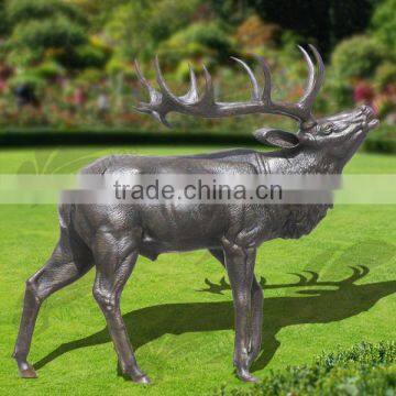 High Quality White Deer Wall Sculpture for Christmas Decoration photo-2