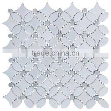 MM-CV271 Top quality cheap natural stone flower marble mosaics tile for sale