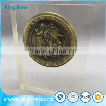 New Fashion Custom Acrylic Acrylic Paperweight Acrylic Coin photo-2