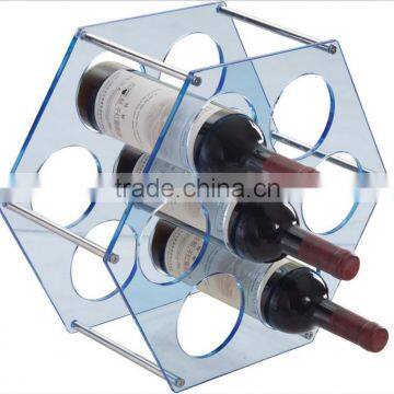 Customized New Transparent Acrylic Wine Bottle Rack photo-5