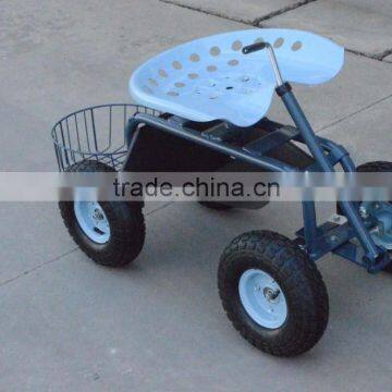 TC4501D Rolling Garden Work Seat On Wheels With Bucket Basket TC4501D photo-4