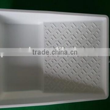 7" White virgin material paint tray