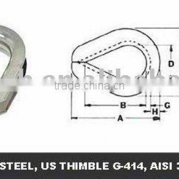 ISO/TUV/TS16949 international standard plating casting customized U.S Thimble G414 part