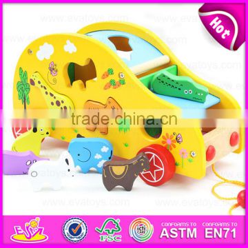 Intelligence Pull Line Block Toy for kids,Pull line block car Children's toy wholesale W05B118