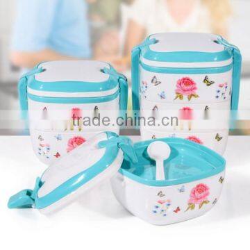 Compartments Promotion Kids Plastic Lunch Box,Lunch Box With Handle,Two Layers Lunch Box/custom High Quality Plastic Lunch Box photo-2