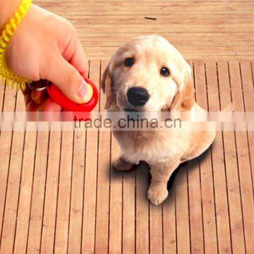 Dog Pet Click Clicker Training Obedience Agility Trainer Aid Wrist Strap