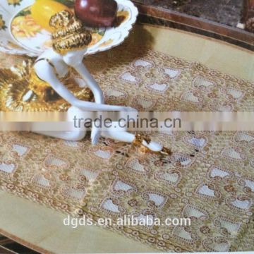 Free samples China manufactury home textiles PVC Lace plastic tablecovers walmart wholesale 50X20meter