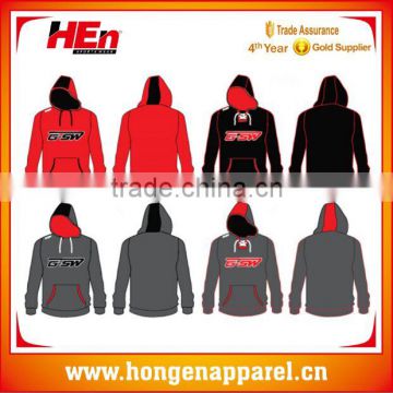 Hongen apparel China custom Kids hoodies Men college hoodies black and red hoodies