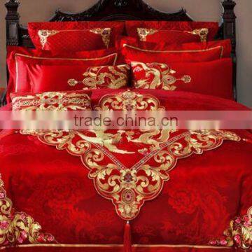 Textile Wedding Red Linens, Bedding Wedding Satin Sheets photo-5
