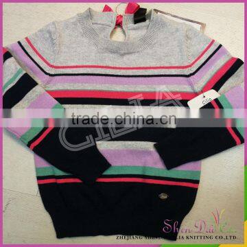 Best selling new designs high quality breathable woolen pullover sweater for girls