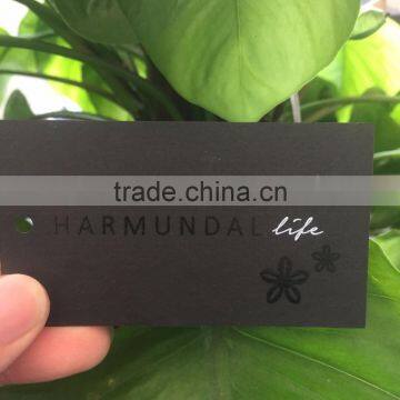 2016 Custom Garments Black Cardboard Paper Spot UV Logo Hang Tags photo-6