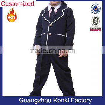 wholesale fashionable boys and girl blazer primary school uniform designs