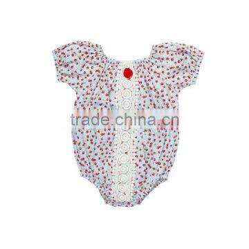 2017 Children's Boutique Clothing Baby Summer Clothes Romper Girl Printed Floral Cotton Jumpsuit photo-6