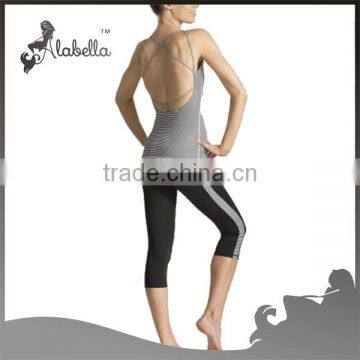 Wholesale sublimation capris fitted trackpants yoga pants custom