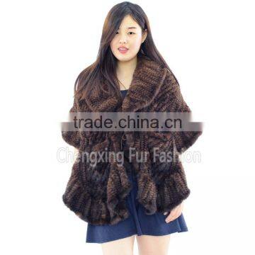 CX-B-M-58G Wholesale Fashionable Women Mink Fur Shawl And Stole photo-5