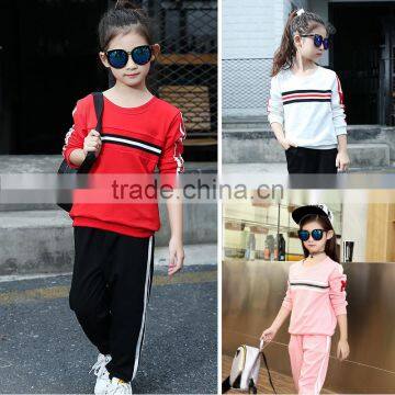 AS-595G New Arrival Sports Clothes Wholesale Factory Children's Clothes Sets Girls' 2pcs Fancy Clothing photo-4