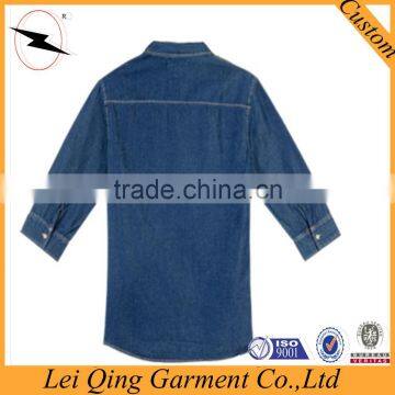 Fashion Long Sleeve Man Denim Shirt 2015 photo-5