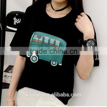 2017 OEM Anti-Wrinkle Unique Design Amazing Quality Hot-selling Best Choice Short Sleeve Casual Oversize T-shirt Women photo-4