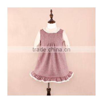 New Stylish Elegant Children Girl Ruffles Kid Clothes White Lace Dress photo-2