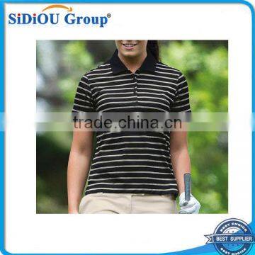 Promotional Women Stripe Polo Shirts