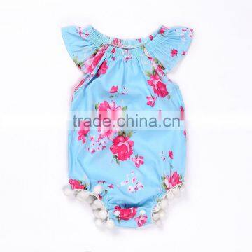 S33624W 2017 Flower Green Lovely Newborn Kids Baby Girls Jumpsuit Romper photo-2