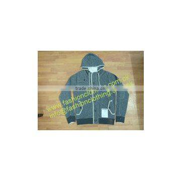 Long Sleeve Zip and button hood