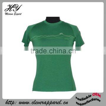 Easy Dry 52001 thin merino wool women T-shirt