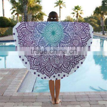Alson Drop Shipping Yoga Mat Sunscreen Shawl Wrap Skirt Tassels Cotton Beach Towel photo-3