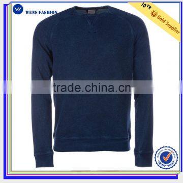 New Design V Stitched Raglan Design 100%cotton Mens Crew Neck Sweat photo-2