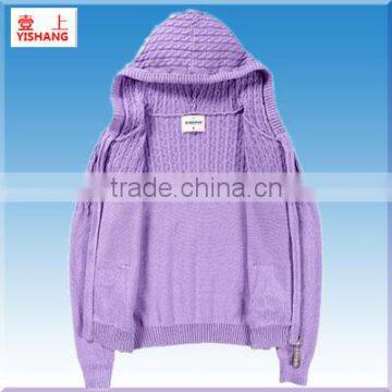 Woman With Hat and Sweater Coat Men's Fashion Sweater photo-2