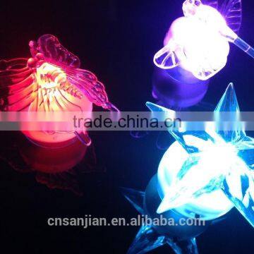 Flashing Acrylic Night Light Beautiful Crystal Room Decoration photo-3