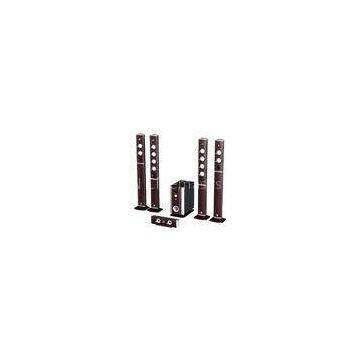wood enclosure 5.1 home theatre speakers bulit-in FM radio with USB/SD/Remote